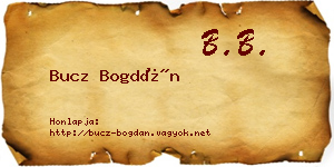 Bucz Bogdán névjegykártya